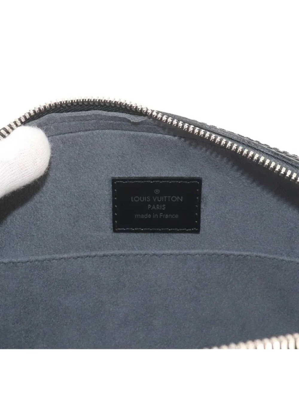 Louis Vuitton Epi Jasmine Hand Bag Leather Noir Black Silver